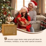 Money Saving Box – Secure & Motivational Piggy Bank for Cash & Coin Storage