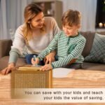 Money Saving Box – Secure & Motivational Piggy Bank for Cash & Coin Storage