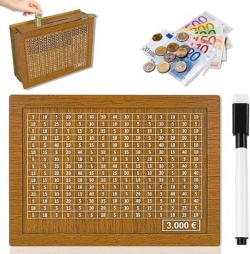 Money Saving Box – Secure & Motivational Piggy Bank for Cash & Coin Storage